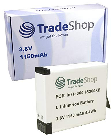 Hochwertiger Li-Ion Akku 3,8V 1150mAh für Insta360 One X Ersatzakku 360° Kamera ersetzt IS360XB, PL903135VT, PL903135VT-S01, CINOXBT/A, CINOXBT