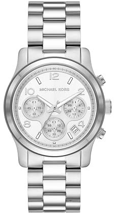 Michael Kors Runway Chronograph Silver-Tone Stainless Steel Women's Watch (Model: MK7325)