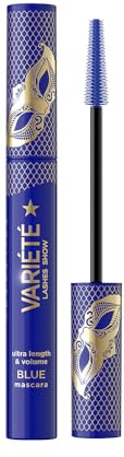Eveline Cosmetics Variété Deep Blue Mascara - Verlängernd & Voluminös - 24-Stunden-Halt mit Silikonbürste