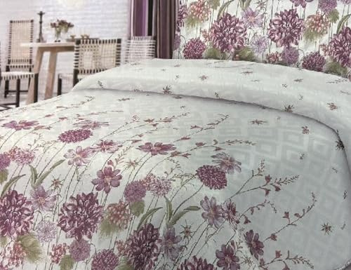 Juego de Sábanas de 3 Piezas - Bajera, Encimera y Funda de Almohada - Sábanas Finas y Frescas para Primavera y Verano, Sábanas para Cama, (D1, 135 cm)