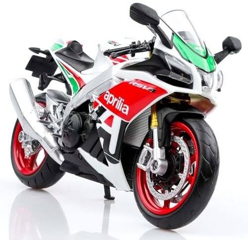 TOKAXI 1/12 Scale Aprilia RSVA RR1000 Diecast Toy Motorcycles,Aprilia Motorcycle Model,RSVA RR1000 Motorcycle Toy Gifts for Boys Girls