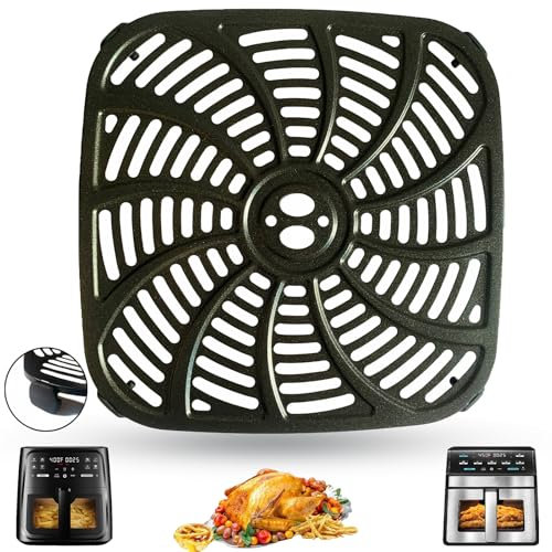 GSZN 8QT Air Fryer Crisping Plate Tray for Gourmia GAF823 GAF858 Digital Air Fryers, Upgraded Air Fryer Grill Plate Pan Rack Insert Grate Shelf Grid for 8QT Gourmia Air Fryer, Dishwasher Safe