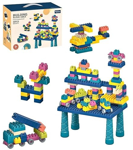 SGMC2713 Building Block Table Set – 268PCS Fun & Educational Construction Toy for Kids – Creative Building Blocks for Children 3+ – DIY Learning & STEM Toys – Portable Table with Storage