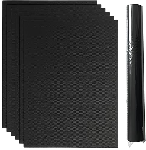 Dauerbackmatte Silikon, Backpapier Wiederverwendbar, 6 Stück Backfolie Wiederverwendbar, 40 x 33 cm, Backmatte Silikon Backofen, Ideal für Kekse, Brot, Pizza