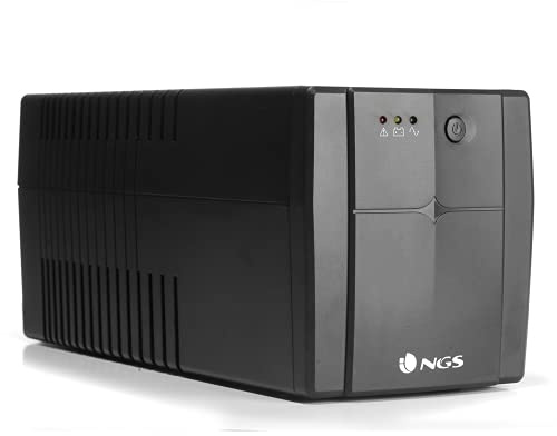 NGS FORTRESS1500V2 - Sistema de Alimentación Ininterrumpida SAI, Off Line UPS 1200 VA, Tensión Constante de Salida 720W para 4 Enchufes Schuko