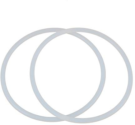 sourcing map 2 Stück Silikon O-Ringe, 90mm OD 82mm ID 4mm Breite VMQ Dichtung für Kompressor Ventile Rohr Reparatur, Weiß