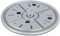 Gedotec Ferrure rotative à 360° pour charges lourdes - Diamètre : 282 mm - Plateau tournant en acier noir - Charge maximale : 300kg - Anneau rotatif à visser pour meubles - 1 pièce - Couronne rotative