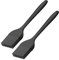 Tadipri 2 Pièces Pinceau De Cuisine,Pinceau À Pâtisserie,Pinceau Patissier Silicone,Pinceaux De Barbecue en Silicone,pour Cuisiner,Barbecue, Gâteaux, Cuisson, 25 Cm,Noir