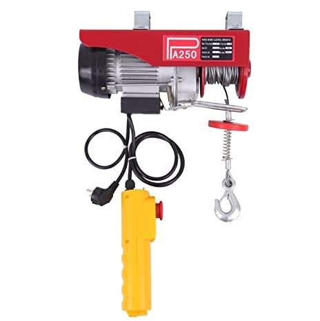 KOZWAY Montacargas eléctrico 250-800kg El Elevador de elevación de elevación de Elevador de elevación portátil de Elevador de gárqueo de gárbaro de Garaje con Control Remoto con Cable (Color : 250kg)