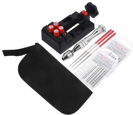 Angoily Schraubstock handmeißel hand drill bohnermaschine Handbohrer hand erdlochbohrer Ratsche Kombinationsschlüssel versenken Tasche Stiftbohrer Handbohrmaschine aus Aluminium