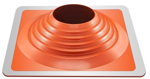 VEVOR Rohrmanschette, passend für Rohr-Außendurchmesser von 254 bis 457 mm, Dachdurchführung, Dachabdichtungsflansch -74 bis 225 ℃, Metallbasis, für Schornsteine, Holzöfen & Außenentlüftungsrohre