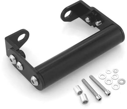 Support GPS Moto pour Petit pour Déplacement pour Moto Tout-Terrain Téléphone GPS Support De Navigation Support De Montage Barre D'extension Support Navigation Moto(Black)