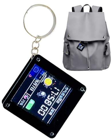 Ornamento De Pantalla De Mini Televisor Retro – Pantalla LCD Inteligente De 1.44 Pulgadas Wi-Fi, Pantalla De Tiempo Y Tiempo, Controlador ST7735S | Resolución 128 × 128, Construcción ABS, Fuente de