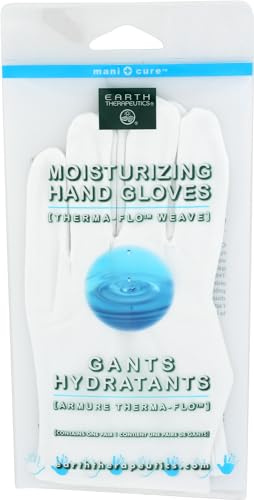 Earth Therapeutics Moisturizing Hand Gloves Solid Color - White (1 Pair)