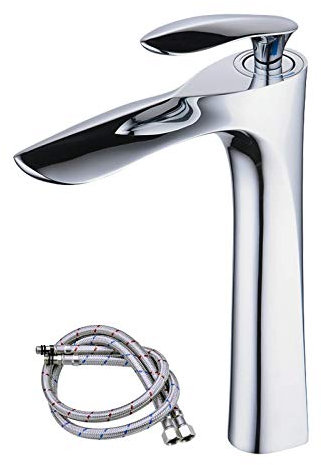 Tall Counter Top Basin Mixer Tap Curved Bathroom Sink Tap Designer style,Chrome, XY1003CH,XINYU