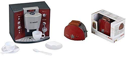 Theo Klein 9569 - BOSCH Kaffeemaschine mit Sound, Spielzeug & Klein 9578 - Bosch Toaster, Spielzeug