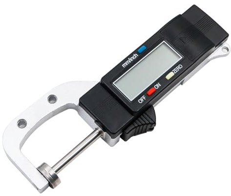 POFET Spessimetro digitale, calibro di spessore portatile, scala di misurazione del diametro orizzontale 0-25 mm