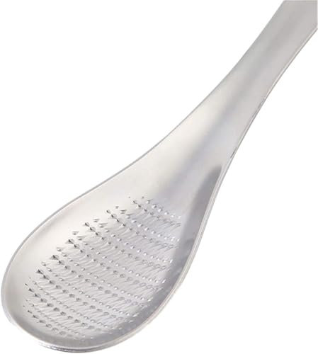Stainless Steel Kitchen Practical Spoon Shape Fruit Mixer Ginger Grater Wasabi Garlic Grinding Tools Cheese Grater Potato Masher Stainless Steel,Rainbow Kitchen Accessories