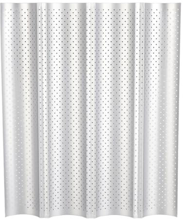 KIMISS Padella per Pane Francese, Antiaderente, Multi-scanalatura, Onde, Baguette, Perforata, Multi Slot, Macchina per Baguette, Vassoio da Cucina, 3 scanalature e padelle