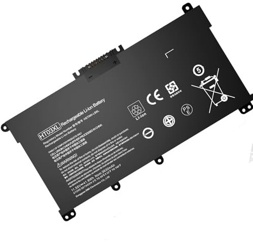 HJTPOWER HT03XL HTO3XL L11119-855 Laptop Battery Replacement Fit for HP 14M-DH0003DX 14M-DH1003DX 15T-DA000 15T-CS200 15-CW1XXX 15T-CS300 Pavilion 15-DA 15-DB 15-DY 14-CE 17-BY 17-CA 11.55V 41.9WH