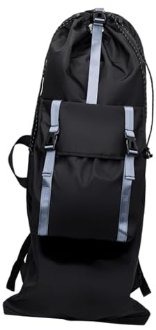 Perfeclan Skateboard Backpack Skateboard Bag Multifunctional Travel Backpack Longboard Carry Bag for Outdoor Sports Skating Travel, Blue
