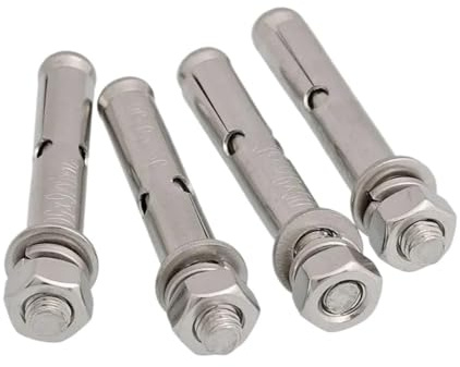 Ankarbultar, expansionsbultar, 1/5 st M6 M8 M10 M12 316 A4 rostfritt stål med sexkantshylsa för expansionsskruvar, ankarbultar för betong (One size, M8 x 60)