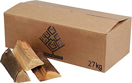 Krok Wood 27 kg Brennholz, Kaminholz 100% Buche für Kaminofen, Lagerfeuer, Feuerschalen (bis 25 cm)