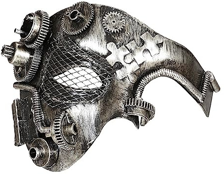 W WIDMANN MILANO Party Fashion - Mezza maschera steampunk, ballo in maschera, festa in maschera, carnevale