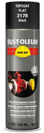 2178 Flat Black Hard Hat Quick Dry Spray Paint Aerosol 500ml