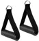 Dadabig 2 Stück Einhandgriff für Widerstandsbänder, Silikongriffe mit massiven ABS-Kernen Einhand Kabelzug Griff für Fitnessbänder Tube Pro Expander Bänder Trizeps Trainings Rope Yoga Stretch Schwarz