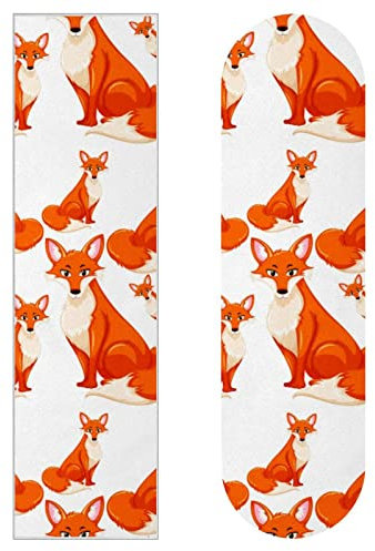 Red Fox Skateboard-Griffband, Schleifpapier, Longboard, Aufkleber, Scooter, Deck, Sandpapier, 2 Stück