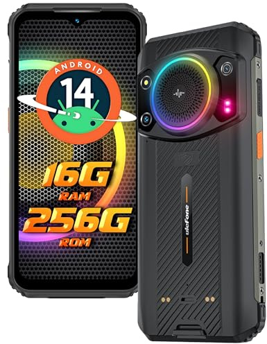 Ulefone Armor 21 Android 13 Outdoor Smartphone 16GB + 256GB ROM/SD-2048GB 9.600mAh Akku 6.58 Display 64MP + 24MP + 16MP Dual SIM IP68 NFC Negro
