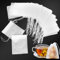 MXTIMWAN 600 Pezzo Filtro Tessuto in Carta Riutilizzabile, Sacchetti Filtro per Tè con Coulisse Bustine Te Vuote, Filtro Vuoto per Tè Caffè Erbe Spezie, 7 x 9 cm