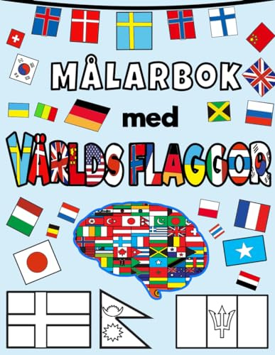 Målarbok med Världsflaggor.