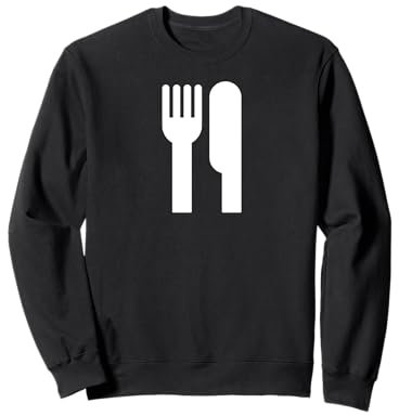 My Funny Foodie Chef Diner – Avec fourchette et couteau Sweatshirt