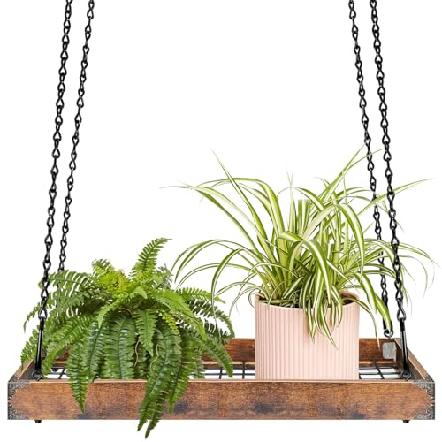 HENAYUK Blumenampel Hängetopf Für Pflanzen Mit Kette Blumenampel Hängend Innen Für Innen Außen Pflanzen Blume Decken Balkone