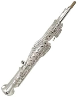 Professionell Saxofon Silver Altsaxofon B klaviatur Rak Instrument Med Hårt Fodral