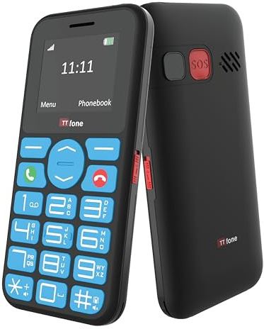 TTfone TT190 Big Button Basic Senior Unlocked Emergency Mobile Phone - Simple Cheapest Phone (with USB Cable) - GiffGaff