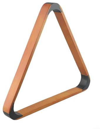Estante triangular de madera maciza para bolas de billar de 2 y 4 pulgadas, compatible con mesas de billar estándar
