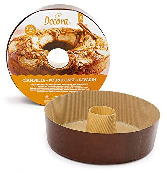 DECORA 0320175 Molde de rosquilla, Papel de Horno, marrón, 22 cm, 3