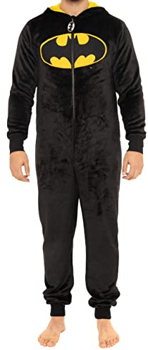 Batman Onesie | DC Schlafoveralls Für Herren | One Piece Kostüm | M