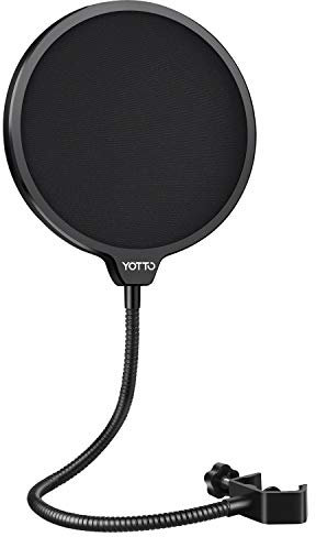 YOTTO Mikrofon Popschutz Mic Windschutz Schaum Windschutzscheibe Pop Filter für Blue Yeti, MXL, Audio Technica und andere Mikrofone
