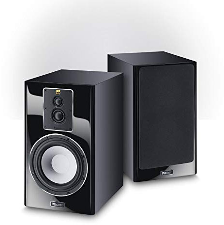 Magnat Signature 703, schwarz, 1 Paar - dynamischer 3-Wege Regal-Lautsprecher mit edler Hochglanz-Front für fantastischen Stereo- und Heimkino-Sound
