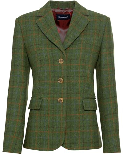 Highmoor Tweed-Blazer Grün/Blau/Braun 46