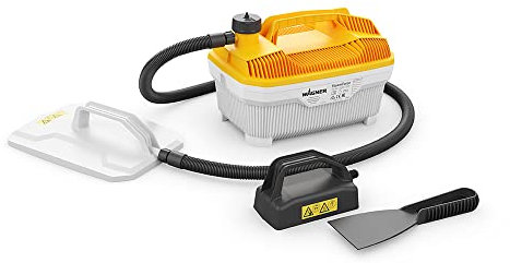 WAGNER Dampftapetenablöser SteamForce Plus, Behälter 4 L, Dampfzeit Max. 70 Min, 3,7 M Schlauch, Zus. Kleine Dampfplatte & Spachtel, 2.000 W, 230 V