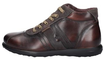 Valleverde Stringata Uomo 49802 in Pelle Marrone Modello Casual. Una Calzatura Comoda Adatta per Tutte Le Occasioni. Autunno Inverno. EU 45