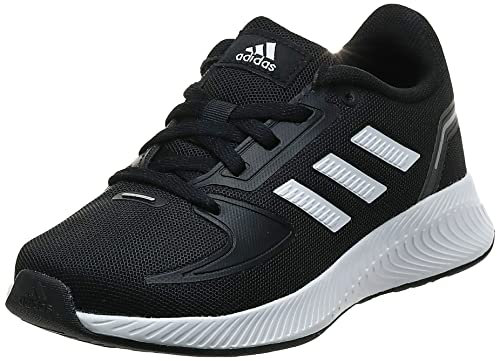 adidas Unisex Runfalcon 2.0 Road Running Shoe, Core Black Cloud White Silber Metallic, 40 EU (6.5 UK)