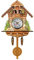 Ghzste Retro Cuckoo Clock European Antique Wooden Cuckoo Birdhouse Wall Clock with Auto Swing Bell Pendulum for Home Decor (CM003)