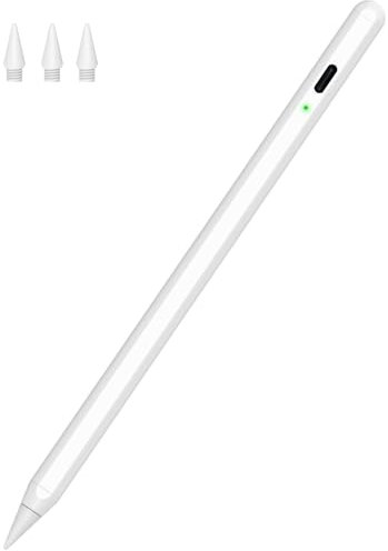 Stylus Stift Pro für iPad 2018-2024, iPencil 2. Generation für iPad mit Handfläche Ablehnung &Neigungssensitivität, Pencil für ipad 10/9/8/7/6 Mini 6/5 Air 5/4/3 Pro 11''/12,9''