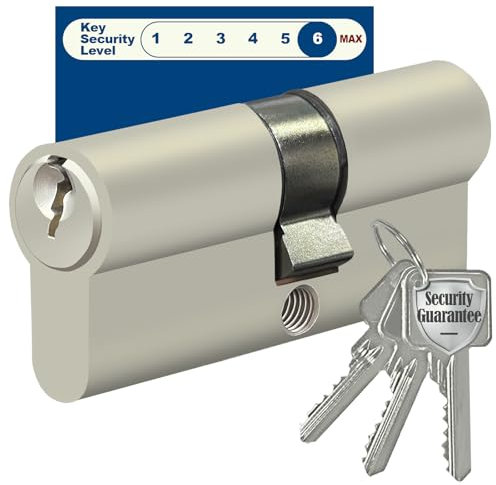 AceMining Schließzylinder, 35/35mm Zylinderschloss mit 3 Schlüssel, 70mm Türzylinder, Schliesszylinder, Profilzylinder, Türschloss Zylinder, Anti Picking,Anti Bohr,Anti Snap,Anti Bumping